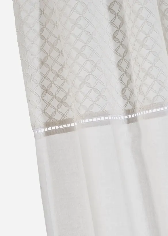Rideau en coton avec broderie (1 pce), bonprix