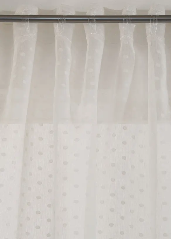 Voilage &agrave; pois jacquard (1 pce), bonprix