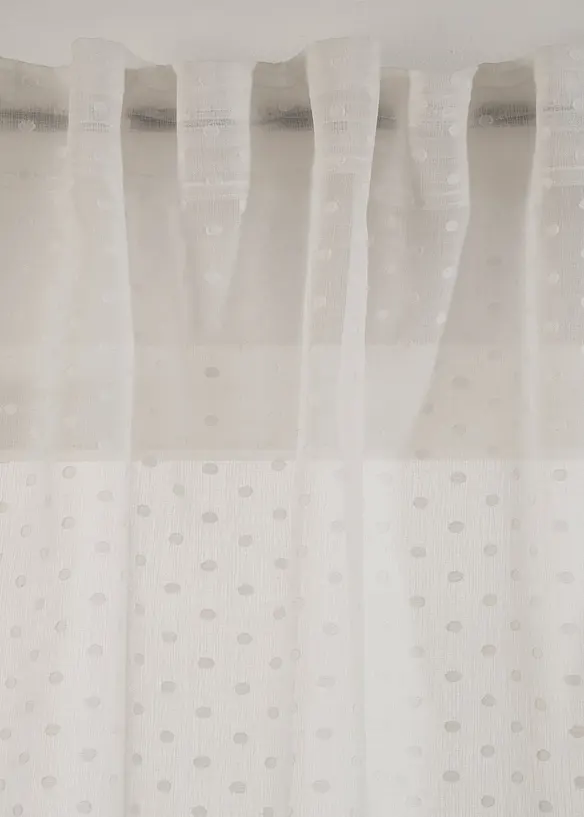 Voilage &agrave; pois jacquard (1 pce), bonprix