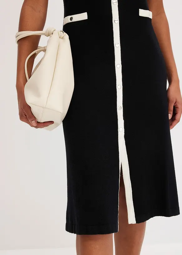 Robe en maille avec n&oelig;ud, bonprix