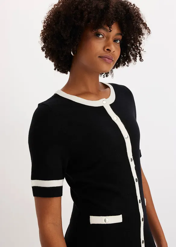 Robe en maille avec n&oelig;ud, bonprix