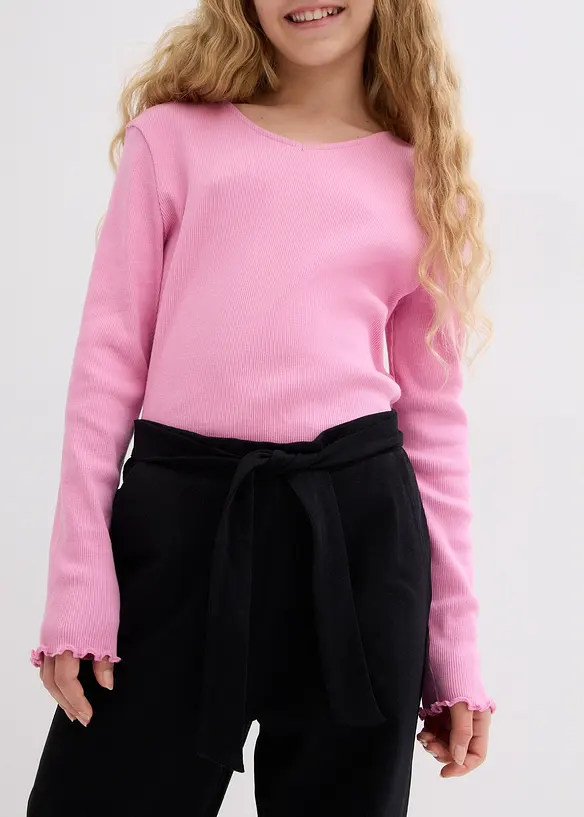 Jupe-culotte en coton avec taille élastiquée, bonprix