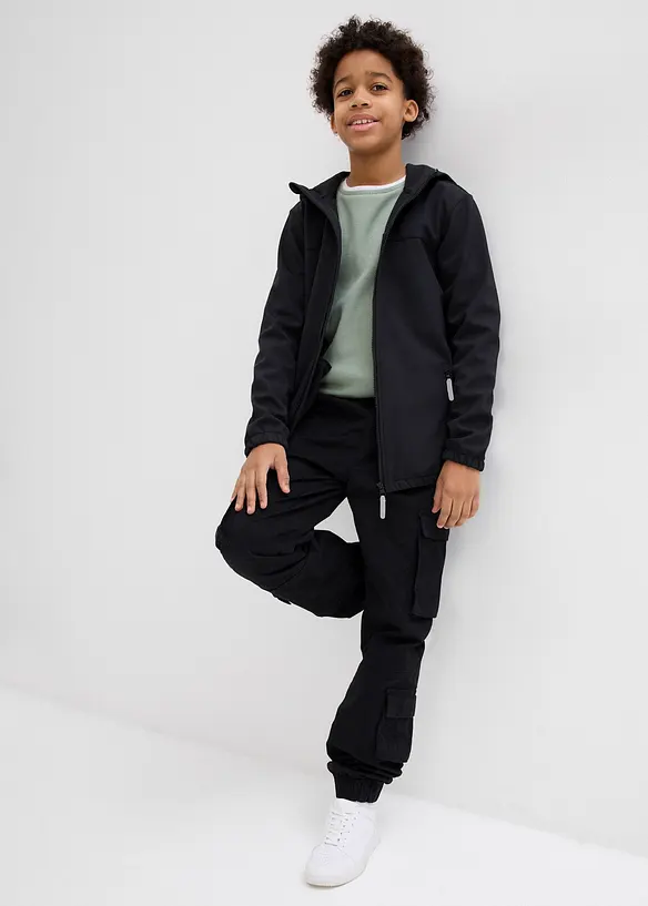 Veste softshell déperlante à capuche, bonprix