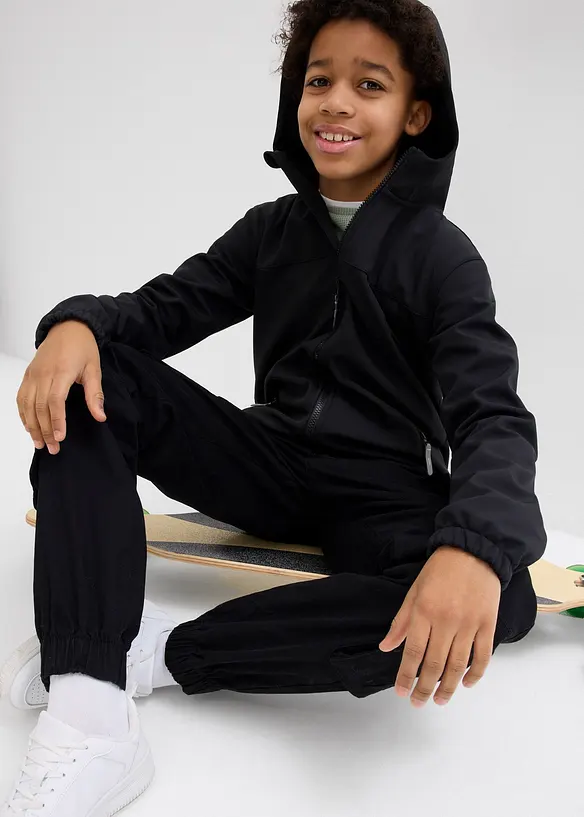 Veste softshell déperlante à capuche, bonprix