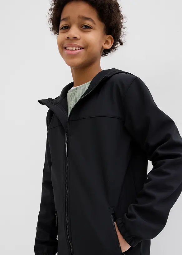 Veste softshell déperlante à capuche, bonprix
