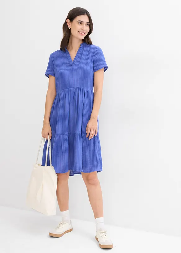 Robe rayée en gaze de coton, bonprix