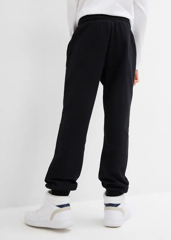 Pantalon de jogging en doux coton m&eacute;lang&eacute;, bonprix