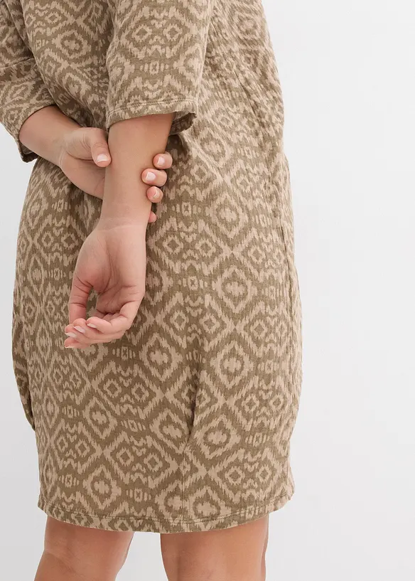 Robe ovoïde en gaze de coton, bonprix