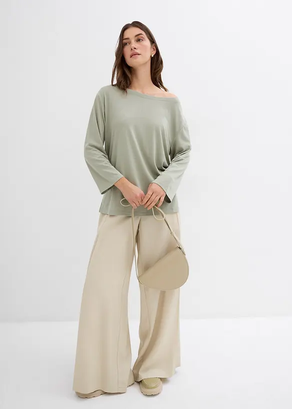 T-shirt épaule dénudée en modal mélangé, bonprix