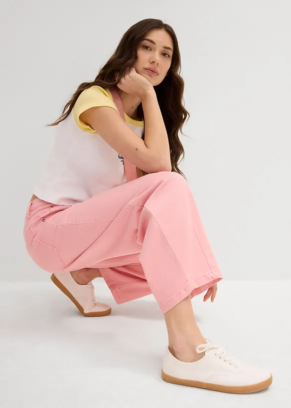 Pantalon twill extensible, bonprix