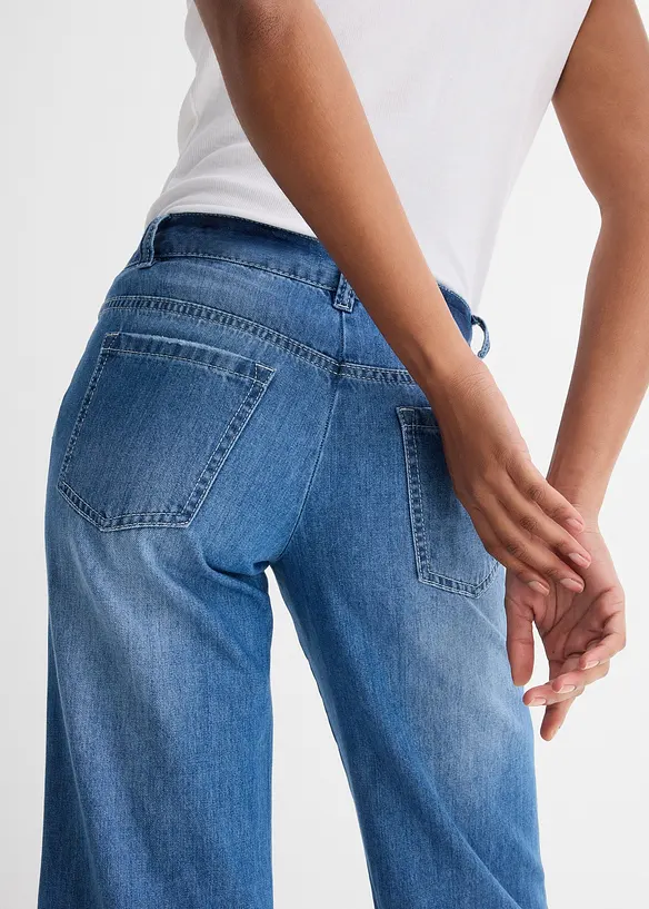 Jean large taille mi-haute, bonprix