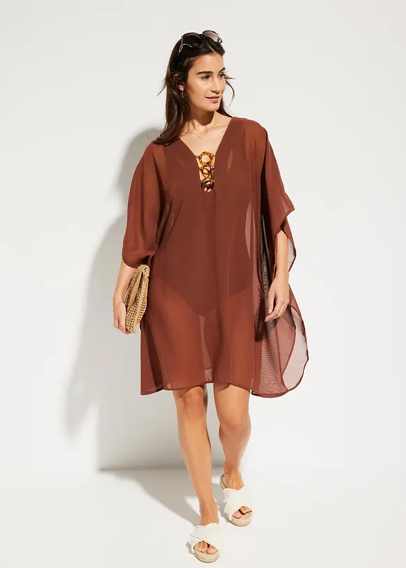 Tunique de plage en mousseline légère, bonprix