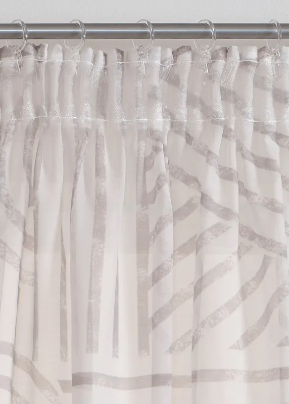 Voilage à imprimé graphique (1 pce), bonprix