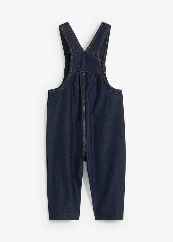 Salopette en molleton doux, coton mélangé, avec des boutons en bois, bonprix