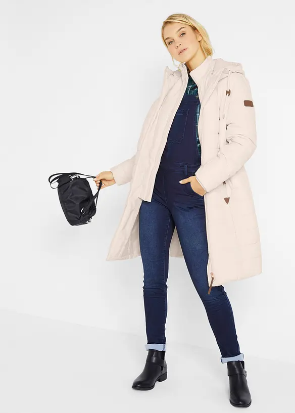 Doudoune longue, style 2 en 1, bonprix