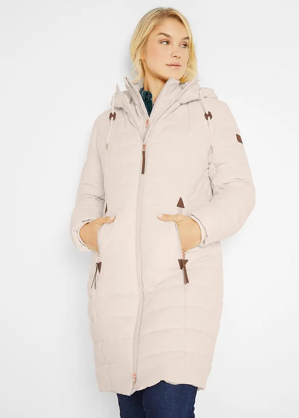 Doudoune longue, style 2 en 1, bonprix