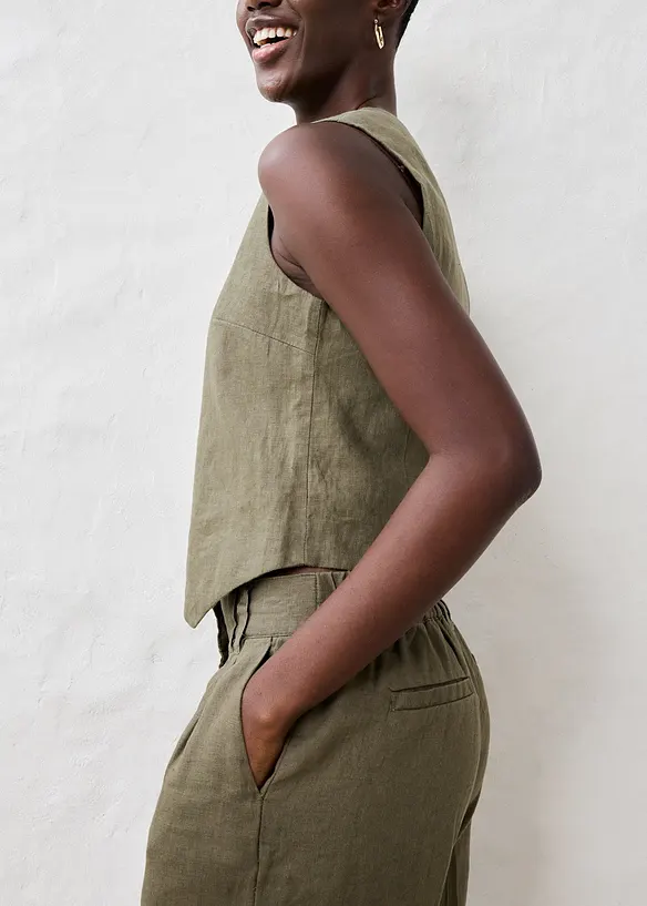 Gilet sans manches 100 % lin, bonprix