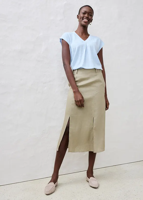 T-shirt 100% lin, bonprix