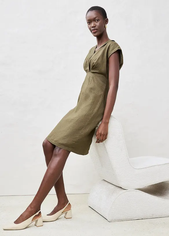 Robe fourreau, 100% lin, bonprix