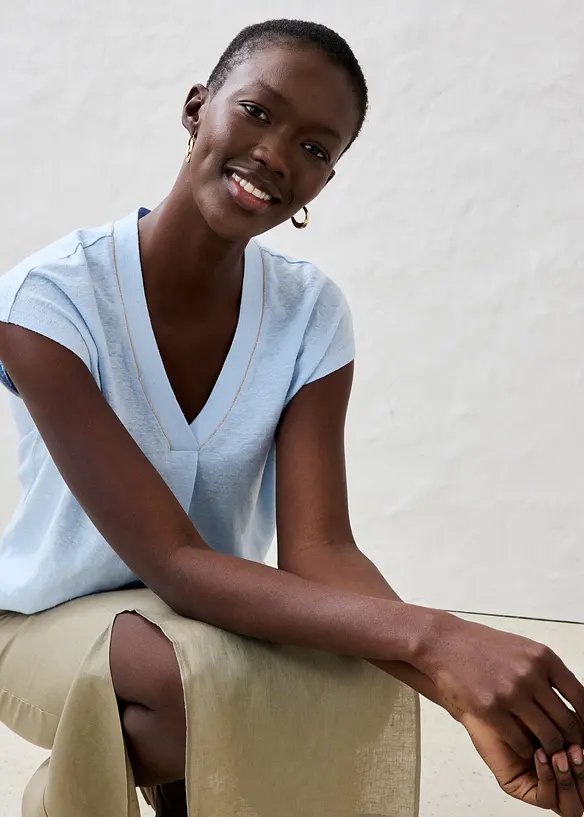 T-shirt 100% lin, bonprix