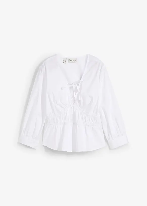 Blouse fronc&eacute;e avec des coutures &eacute;lastiques, bonprix