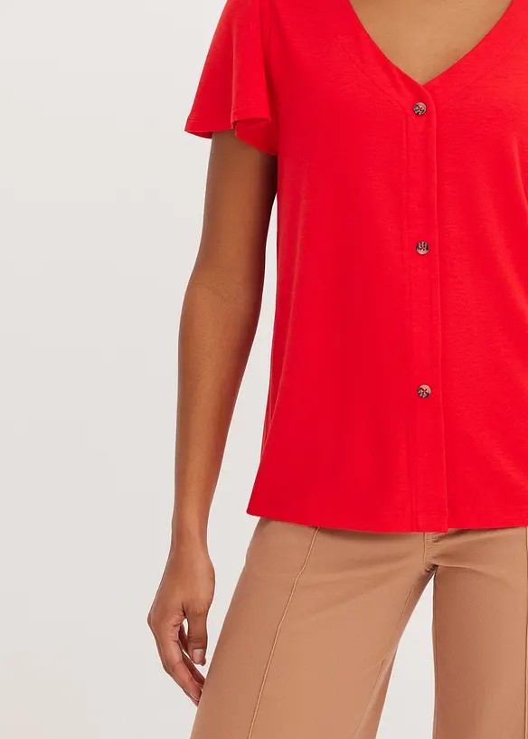 T-shirt boutonn&eacute;, bonprix