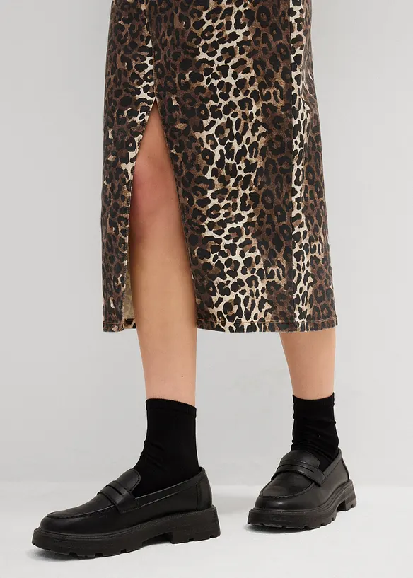 Jupe en twill de coton extensible, bonprix