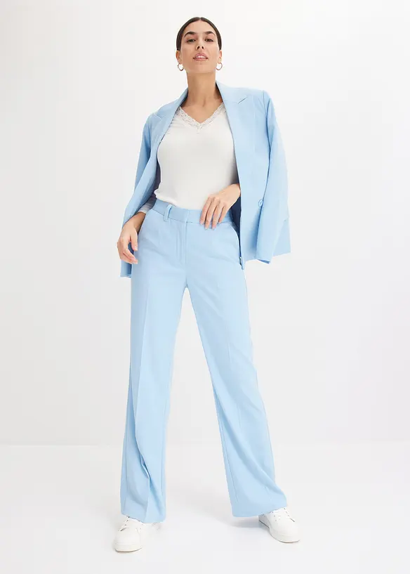 T-shirt manches longues &agrave; dentelle, bonprix