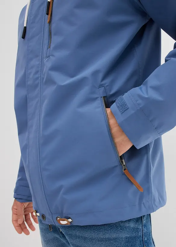 Veste technique déperlante à capuche et détails enduits, bonprix