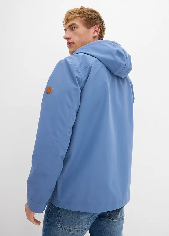 Veste technique déperlante à capuche et détails enduits, bonprix