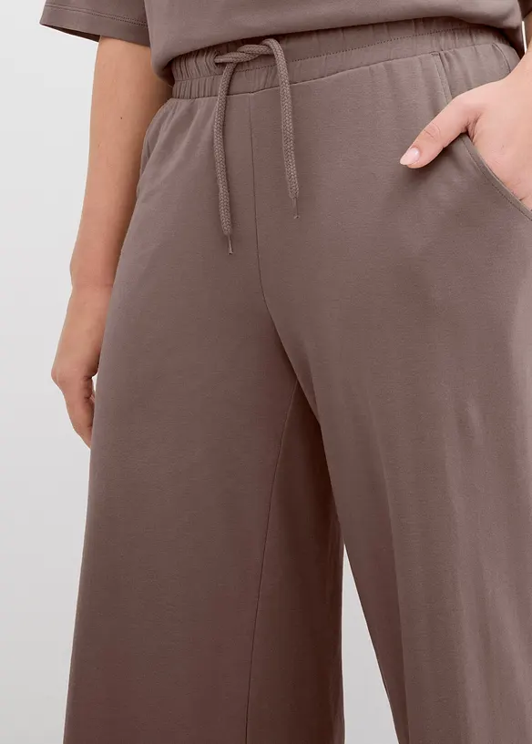 Pantalon en jersey interlock, bonprix