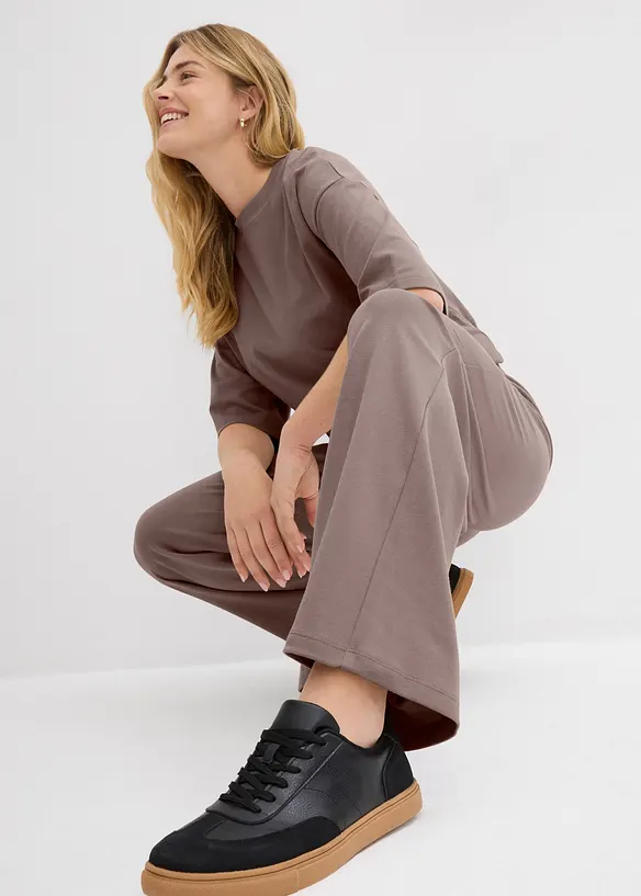 Pantalon en jersey interlock, bonprix