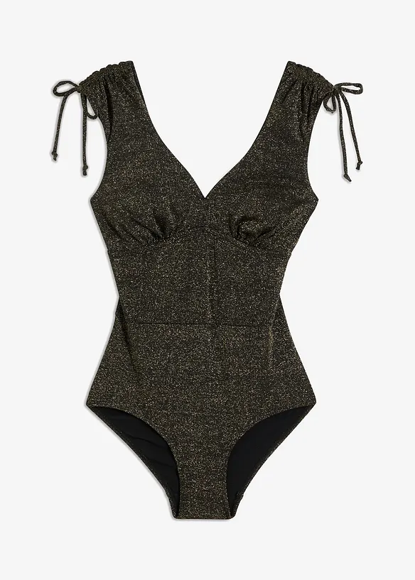 Maillot 1 pi&egrave;ce sculptant brillant, maintien l&eacute;ger, bonprix