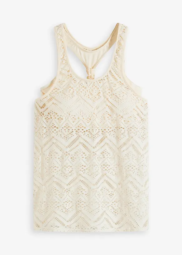 Tankini (ens. 2 pces) en dentelle, bonprix