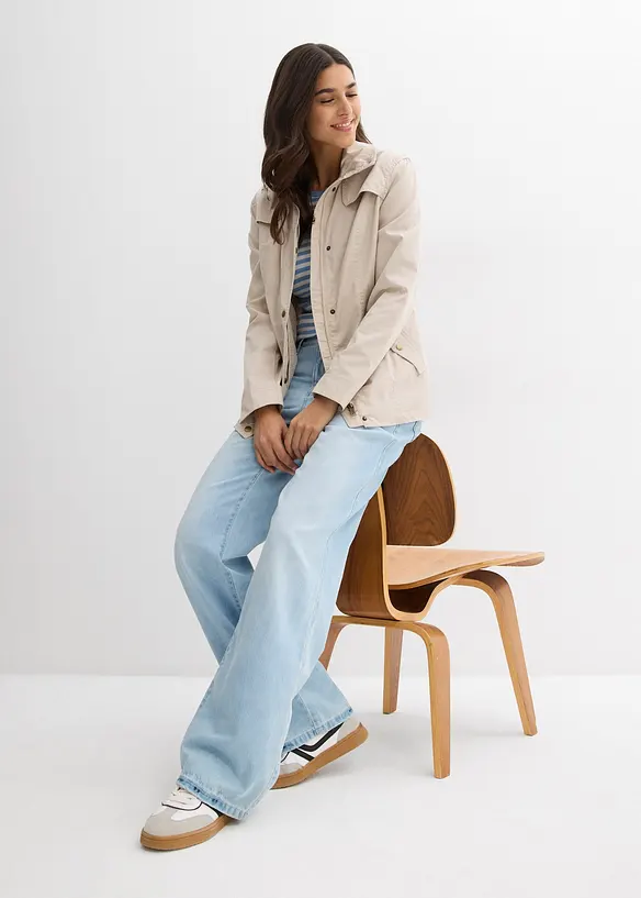 Veste &agrave; col montant, bonprix