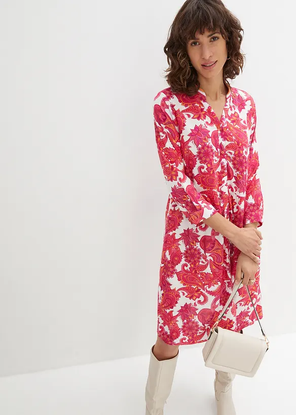 Robe-chemise en viscose fluide, bonprix