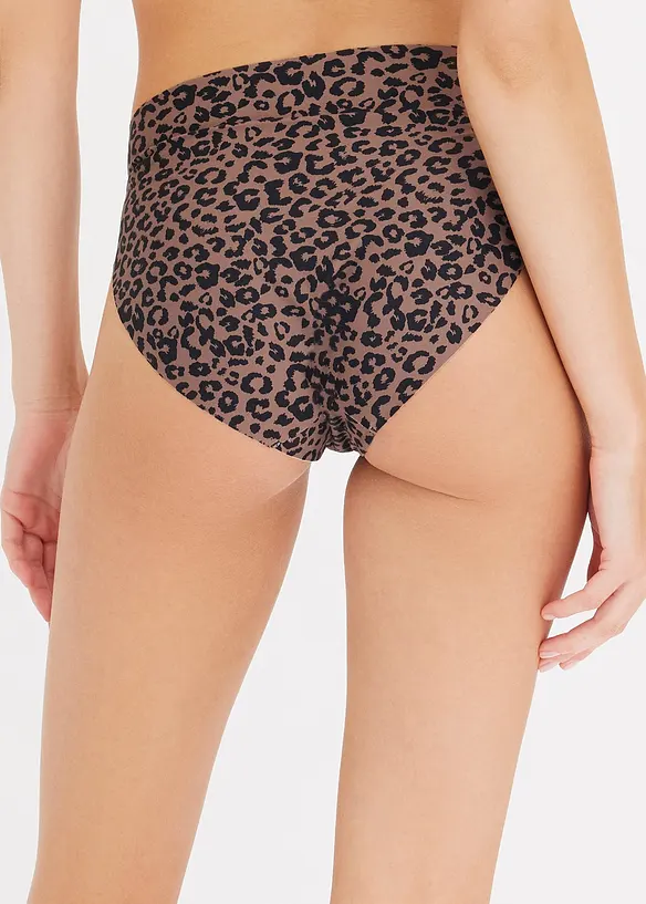 Lot de 4 slips Maxi invisibles en microfibre, bonprix