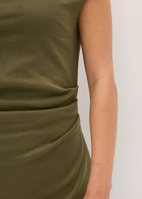 Robe midi à encolure Bardot, bonprix