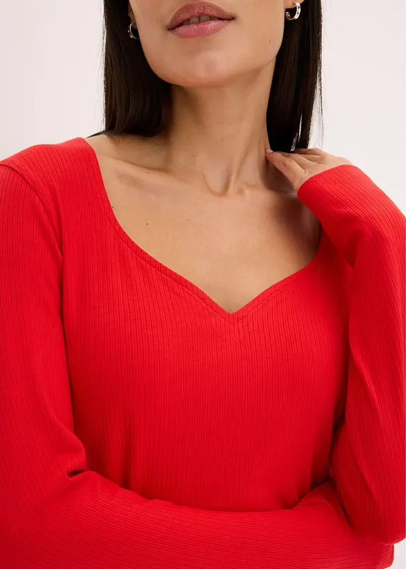 Robe midi côtelée, bonprix