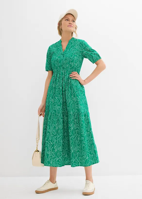 Robe midi ample, 100% coton, bonprix