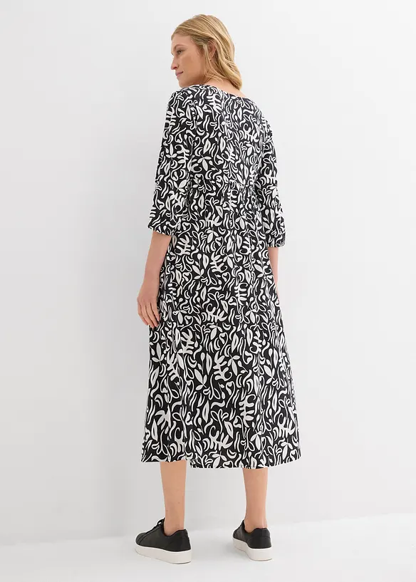 Robe midi en viscose fluide, bonprix