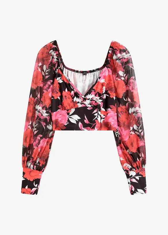 Top manches longues, cropped, bonprix