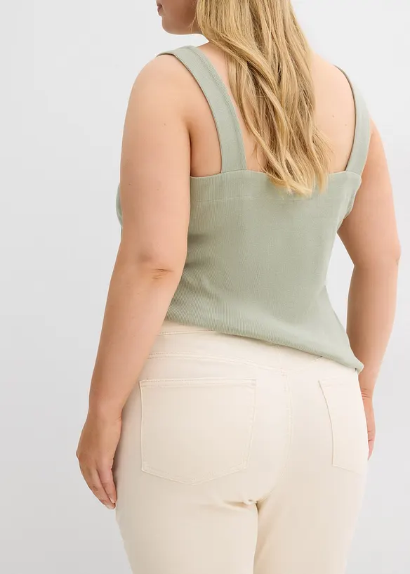 Jean flare taille haute, cropped, bonprix