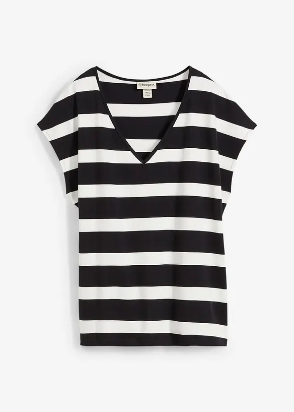 T-shirt ray&eacute; en maille, bonprix