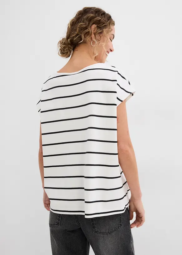 T-shirt ray&eacute; en maille, bonprix