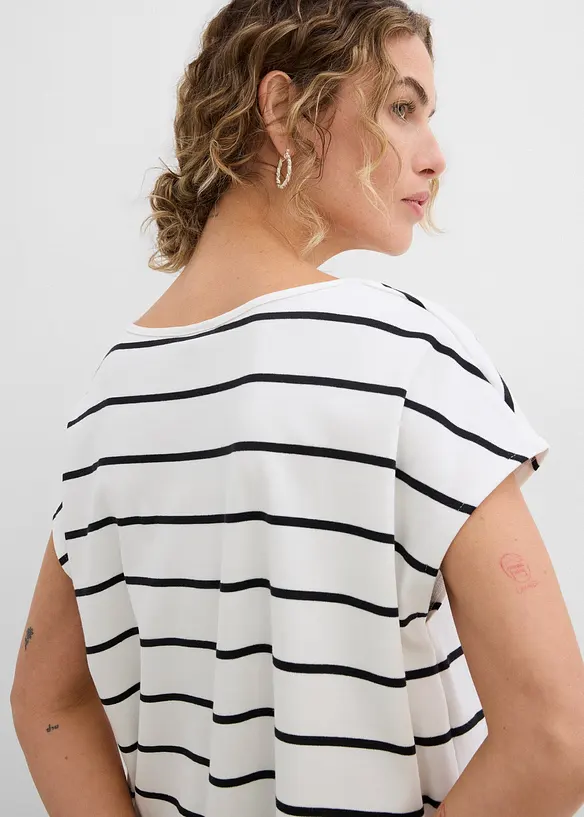 T-shirt ray&eacute; en maille, bonprix