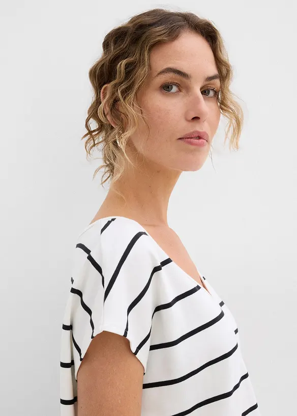 T-shirt ray&eacute; en maille, bonprix