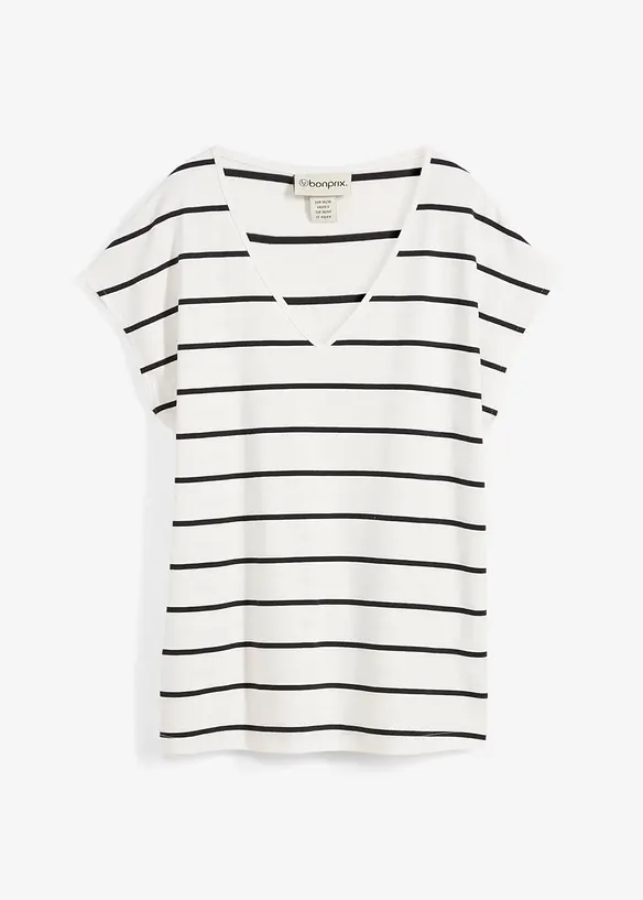 T-shirt ray&eacute; en maille, bonprix