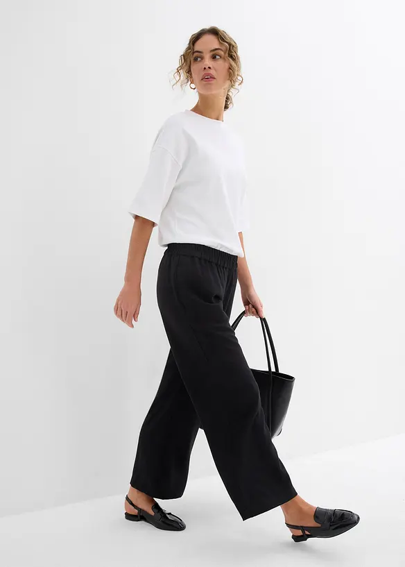 Jupe-culotte douce en viscose mélangée, bonprix