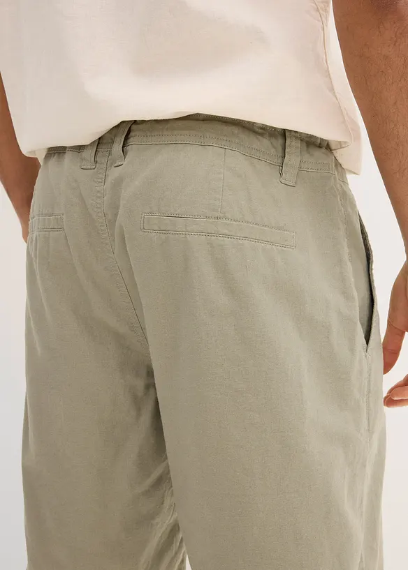 Bermuda en lin mélangé, Regular, bonprix